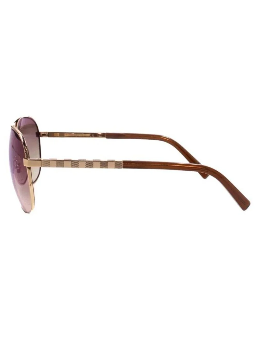 Louis Vuitton Attitude Pilot Damier Temple Double Bridge Sunglasses Eyewear